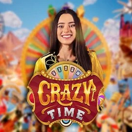 Crazy Time game by Evolution – logo hosted on Flagman Casino
